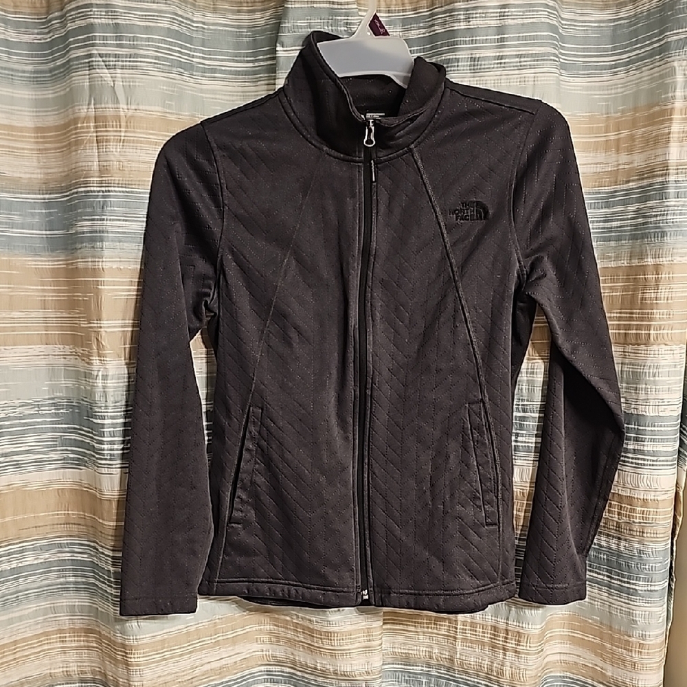 The North Face Gray Carolina Crop Zip Up Jacket